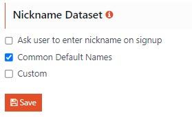 Nickname Dataset